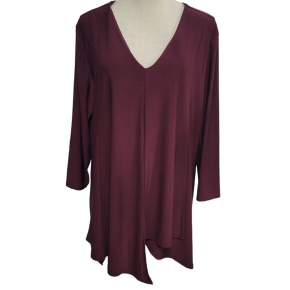 Cato asymmetrical tunic blouse - Picture 1 of 8